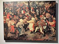 Front view of canvas reproduction showing entire artwork