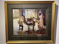 Front view of framed print showing artwork, mats and frame