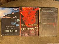 Front covers of all three Andrew Pyper novels