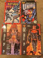 Front covers of all four paperback books showing titles and artwork