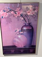 Front view of framed canvas print showing entire artwork