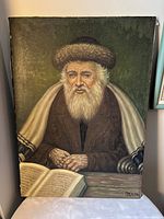 Front view of painting showing scholar figure