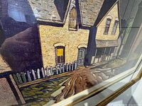 close-up left cottages and texture