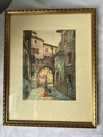 Front view showing full artwork, mat, and frame