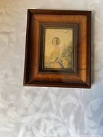 Front view of framed print illustrating subject and frame finish