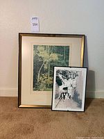 Both framed prints side by side for scale