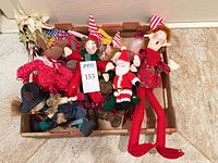 Top view of box showing majority of plush figures