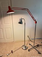 Both lamps standing side by side, showing overall design and scale