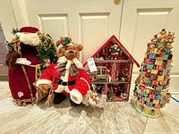 Group shot of all four Christmas decor items