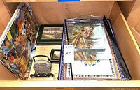 Drawer view showing placemats, trays and coasters grouped