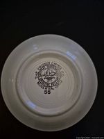 underside showing Cronin China Co. Minerva Ohio backstamp 55