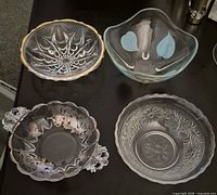 All four glass bowls overview