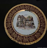 Front view showing full pattern, border and rim