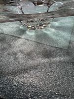 Angled view showing full crystal bowl shape and base