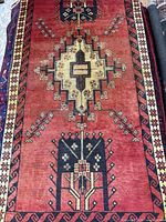 Full view of Ferdos Persian rug showing entire design and color palette
