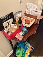 Overview of full lot on small table