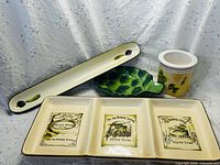 all four ceramic serveware pieces grouped