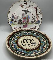 Both plates together showing size comparison and design