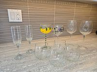 All 10 pieces on countertop