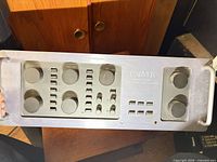 Front view of Carver C-4000 preamplifier showing controls and rack handles