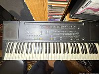 Full top view of Technics KN200 keyboard showing keys, control panel and speakers