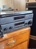 Front view of all three stacked components