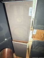 Front of speaker with grille attached