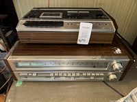 Dual C 901 cassette deck stacked on Toshiba receiver