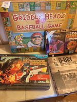 Lot overview showing all five boxed items