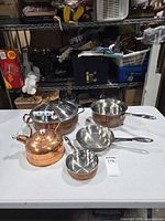 Group view of all cookware pieces on table