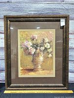 Full view of framed print showing artwork, matting and frame