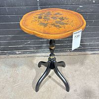 Full view of Hitchcock stenciled candlestick table