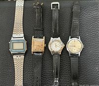 Front view of all four watches lined up