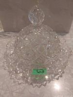 dome on plate showing overall form and finial