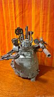 Front view of assembled Ork Stompa showing primary weapons and armor plates