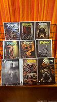 All nine Spawn: The Undead issues displayed 3x3 on rack