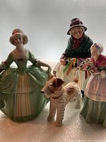 Group shot showing all four ceramic figurines