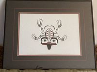 Front view of framed Clarence Mills print