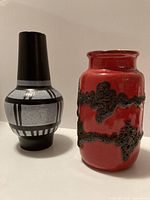 Front view of both vases