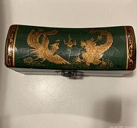 Top view showing dragon and phoenix motif