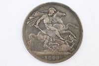 Reverse with St. George slaying the dragon and date 1899