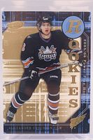 Front of the Alexander Ovechkin rookie card showing design, player image and branding