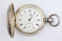 Open view showing dial, hands, sub-seconds, inner case rim