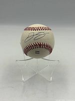 Front view showing Bo Bichette signature on baseball