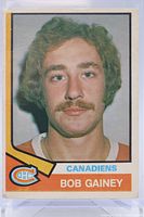 Front of 1974 O-Pee-Chee Bob Gainey rookie card