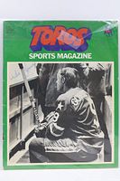 Front cover of Toros Sports Magazine showing Gordie Howe image and visible autographs