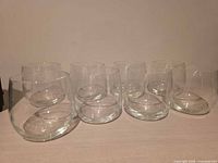 All eight Rémy Martin glasses grouped