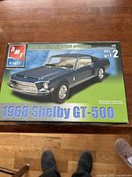 Front of AMT 1968 Shelby GT-500 model kit box