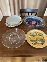 Group shot of all six trays on table