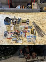 overview of entire hardware lot spread on board